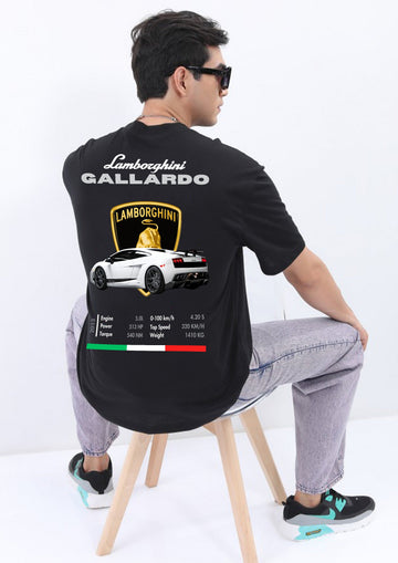 Lamborghini Gallardo Printed Oversized Tee