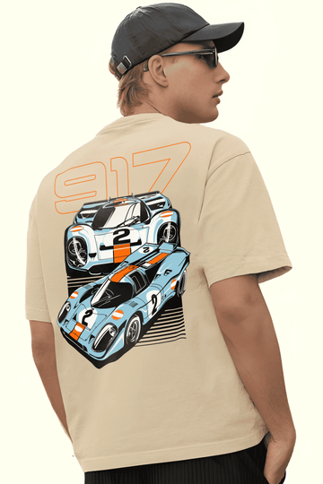 PORSCHE 917 Men Oversized Printed T-shirt