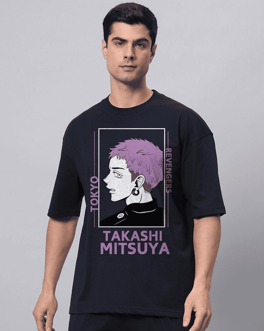 Takashi Men Oversized Printed T-shirt (Tokyo Revenge)