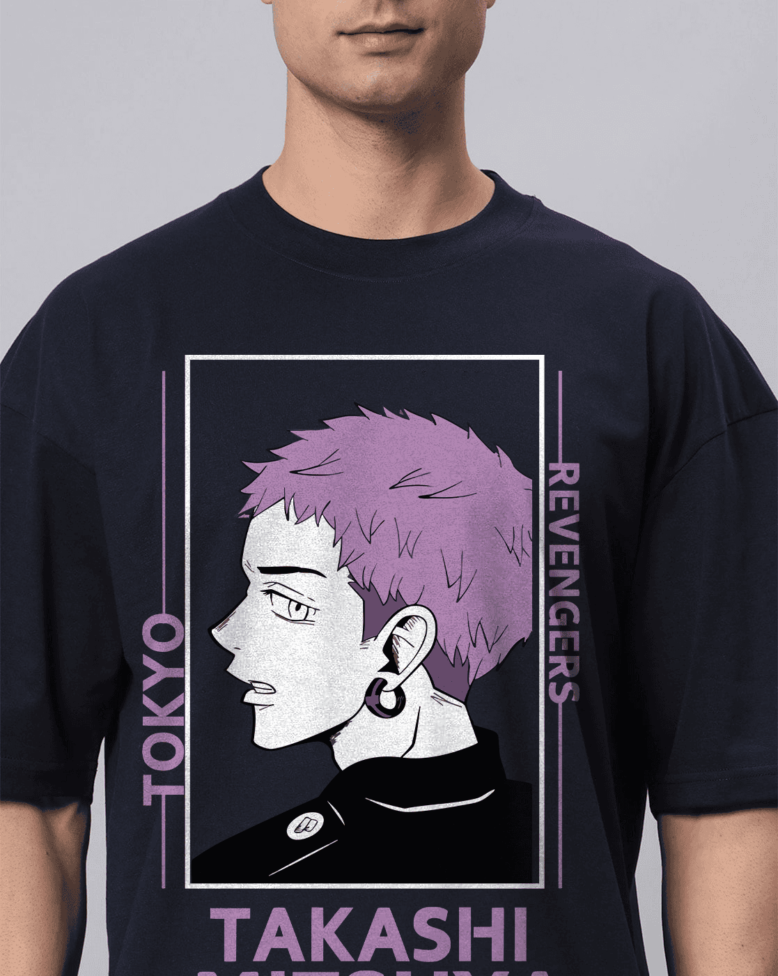 Takashi Men Oversized Printed T-shirt (Tokyo Revenge)