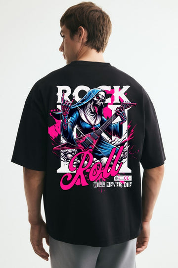 Rock & Roll Never Die Oversized Tee