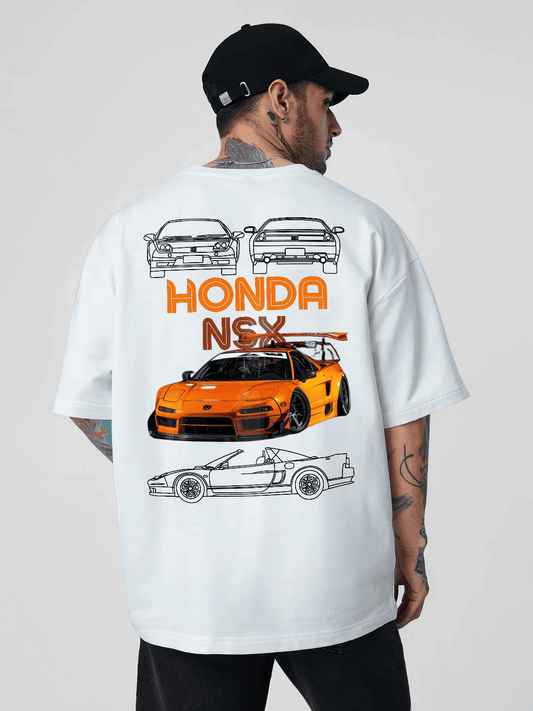 Honda NSX Men Oversized Printed T-shirt