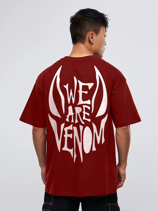 VENOM Men Oversized Printed T-shirt