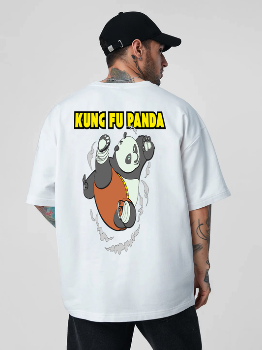 Kung Fu Panda Men Oversized Printed T-shirt