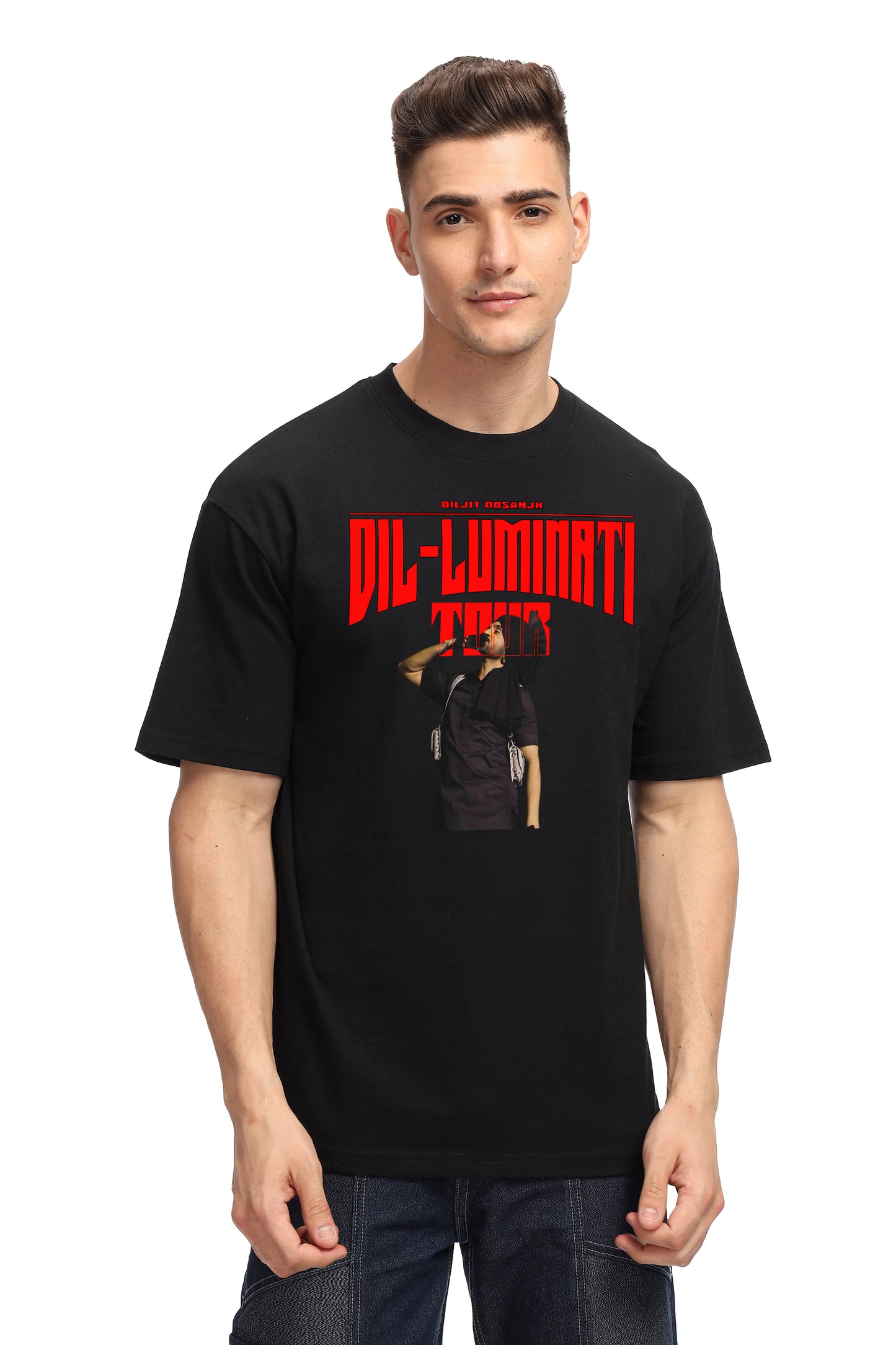 Diljit Dosanjh Oversized Printed T-Shirt