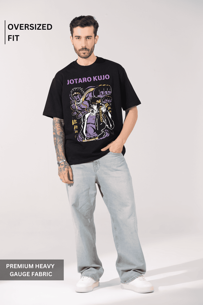 Jotaro Kujo Men Oversized Printed T-shirt