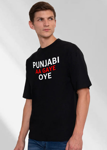 Punjabi Aa Gaye Oye Oversized T-Shirt