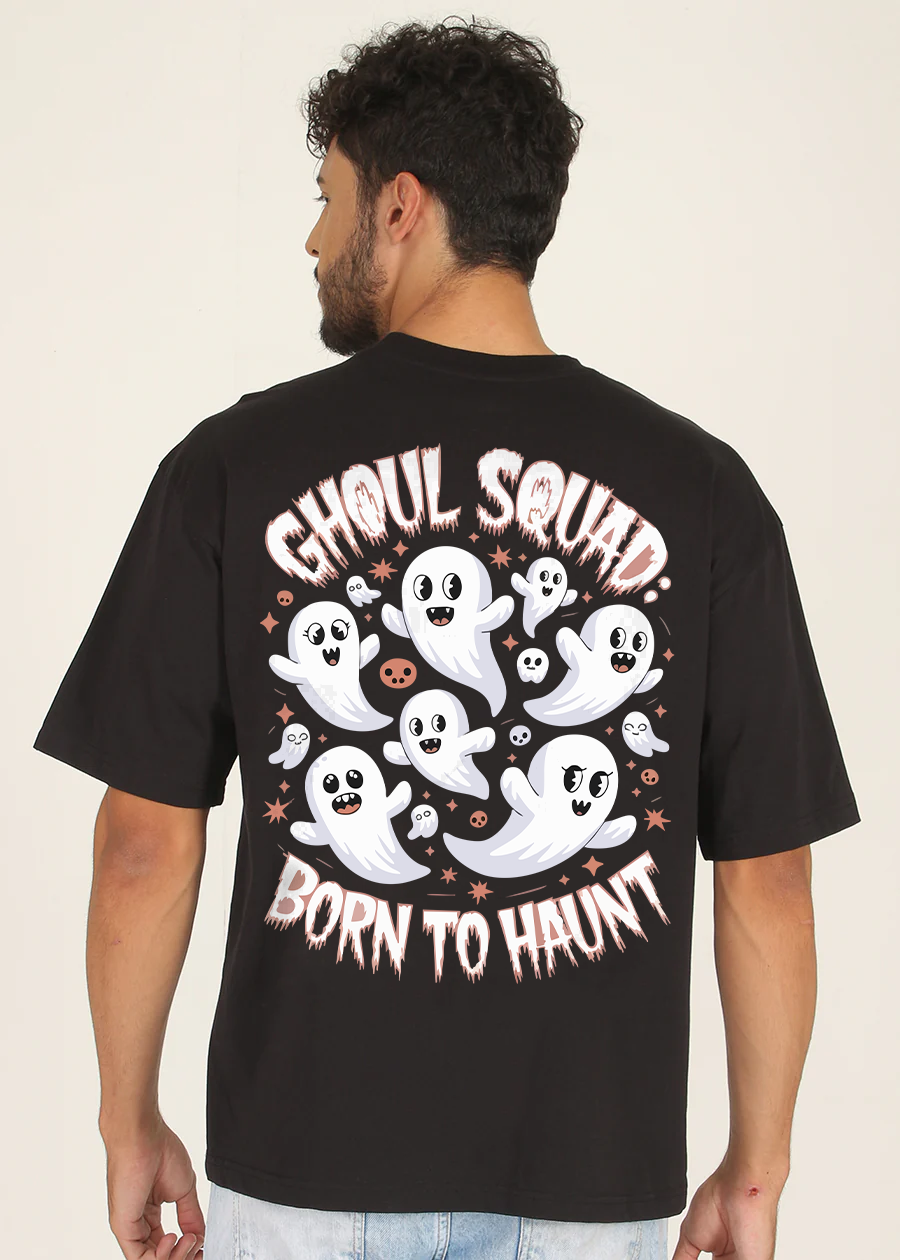 GHOUL SQUAD Oversized Printed T-shirt