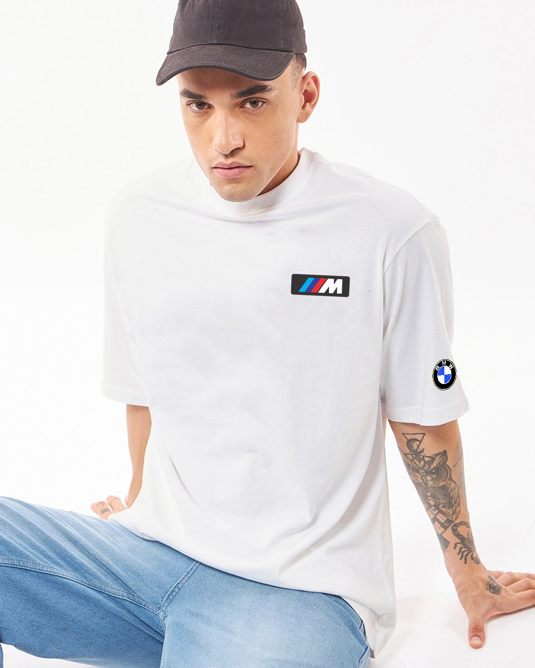 BMW Men Oversized Printed T-shirt