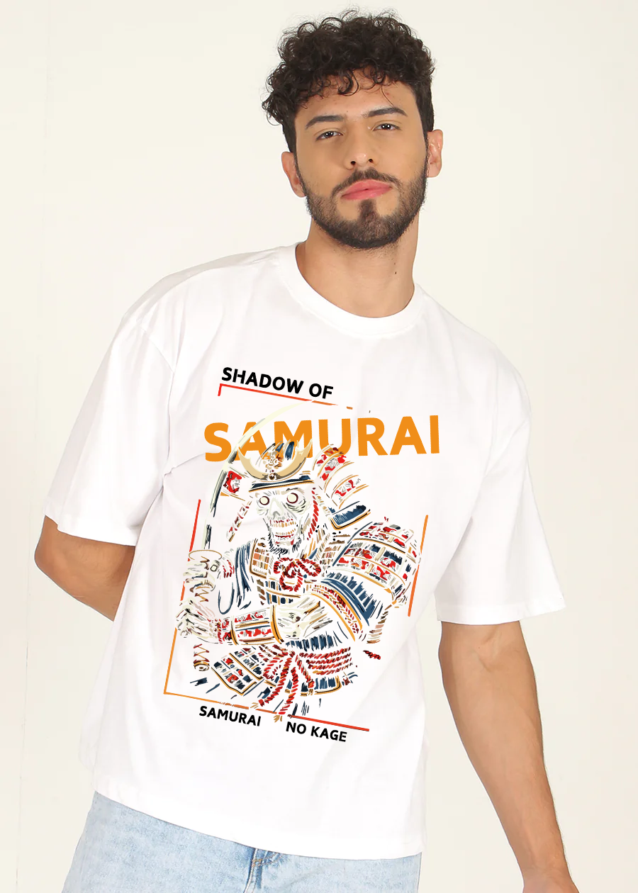 Shadow Samurai Men Oversized Printed T-shirt