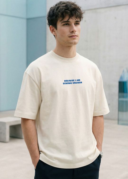Absolutly Sober Premium White Oversized T Shirt For Men