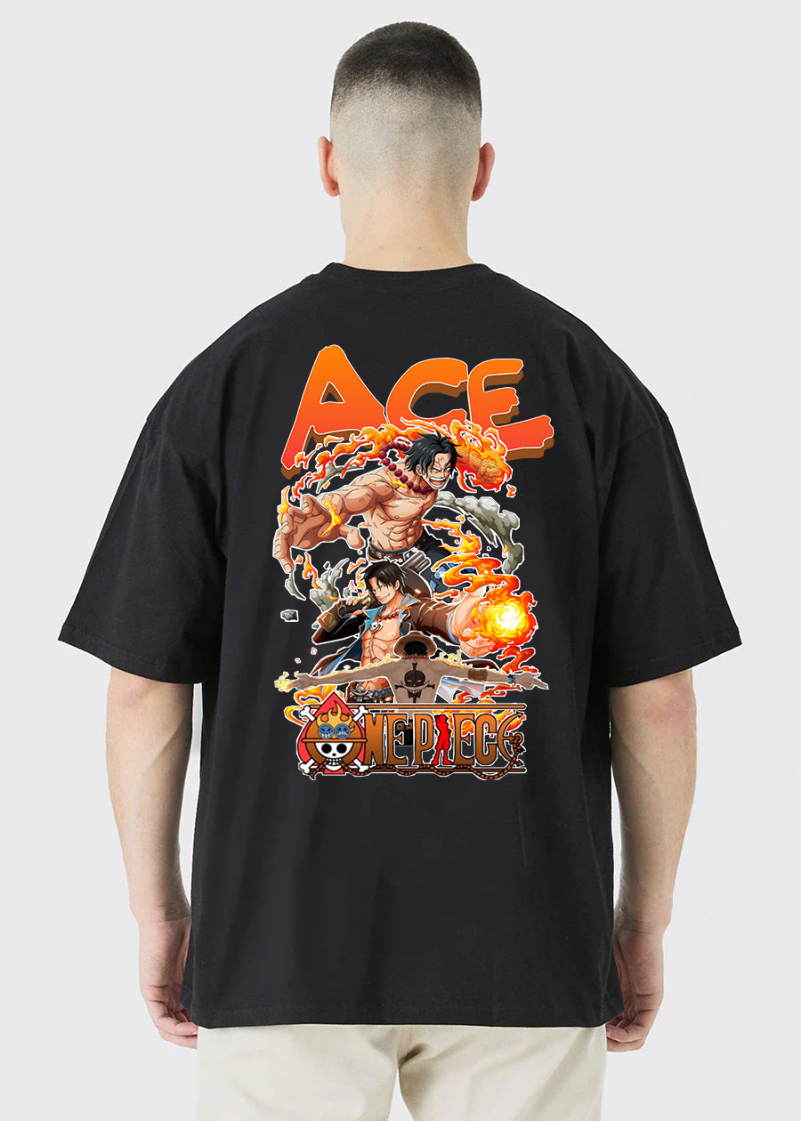  ace men printed black men tshirt