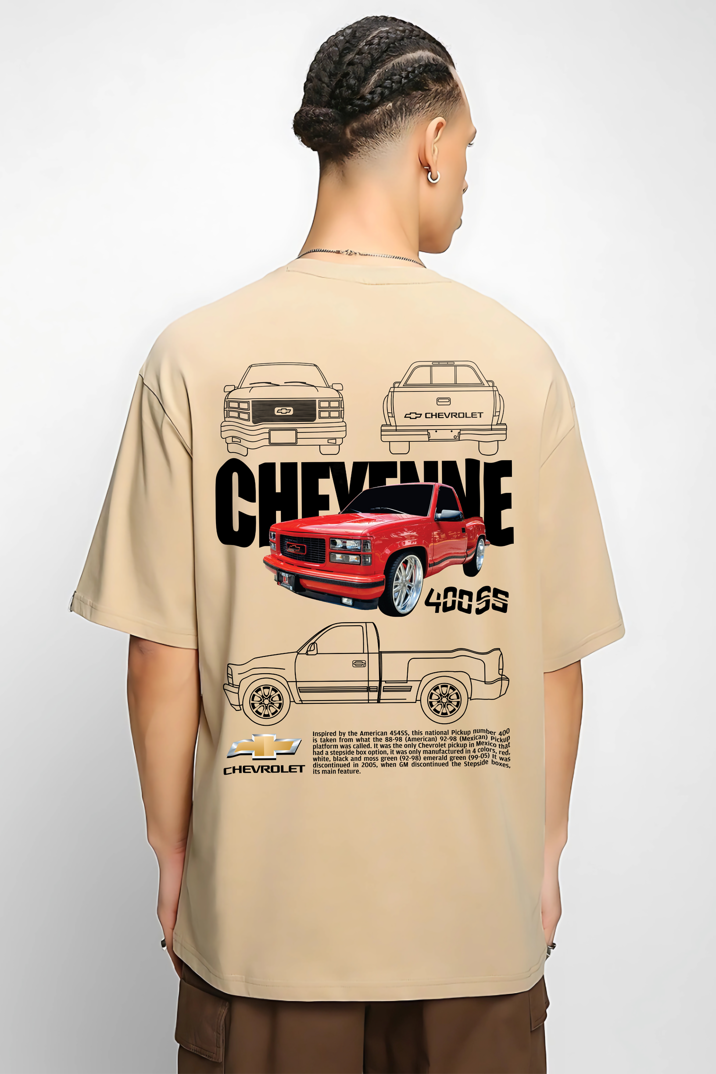 CHEVENNE Men Oversized Printed T-shirt