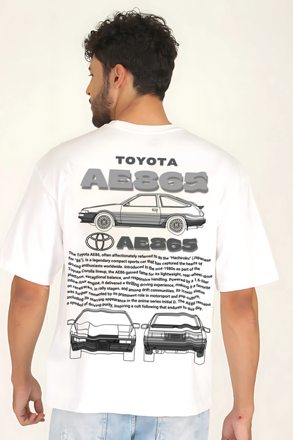 TOYTA AE86 Men Oversized Printed T-shirt