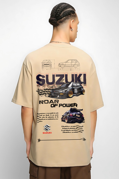 BLUSA SUZUKI Men Oversized Printed T-shirt