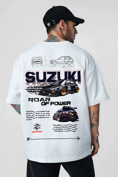 BLUSA SUZUKI Men Oversized Printed T-shirt