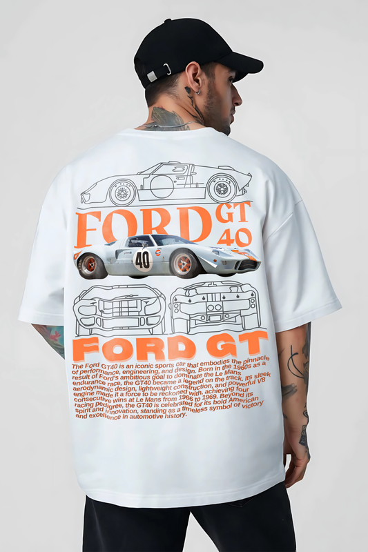 GT-40 Men Oversized Printed T-shirt