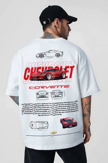 CHEVROLET Men Oversized Printed T-shirt