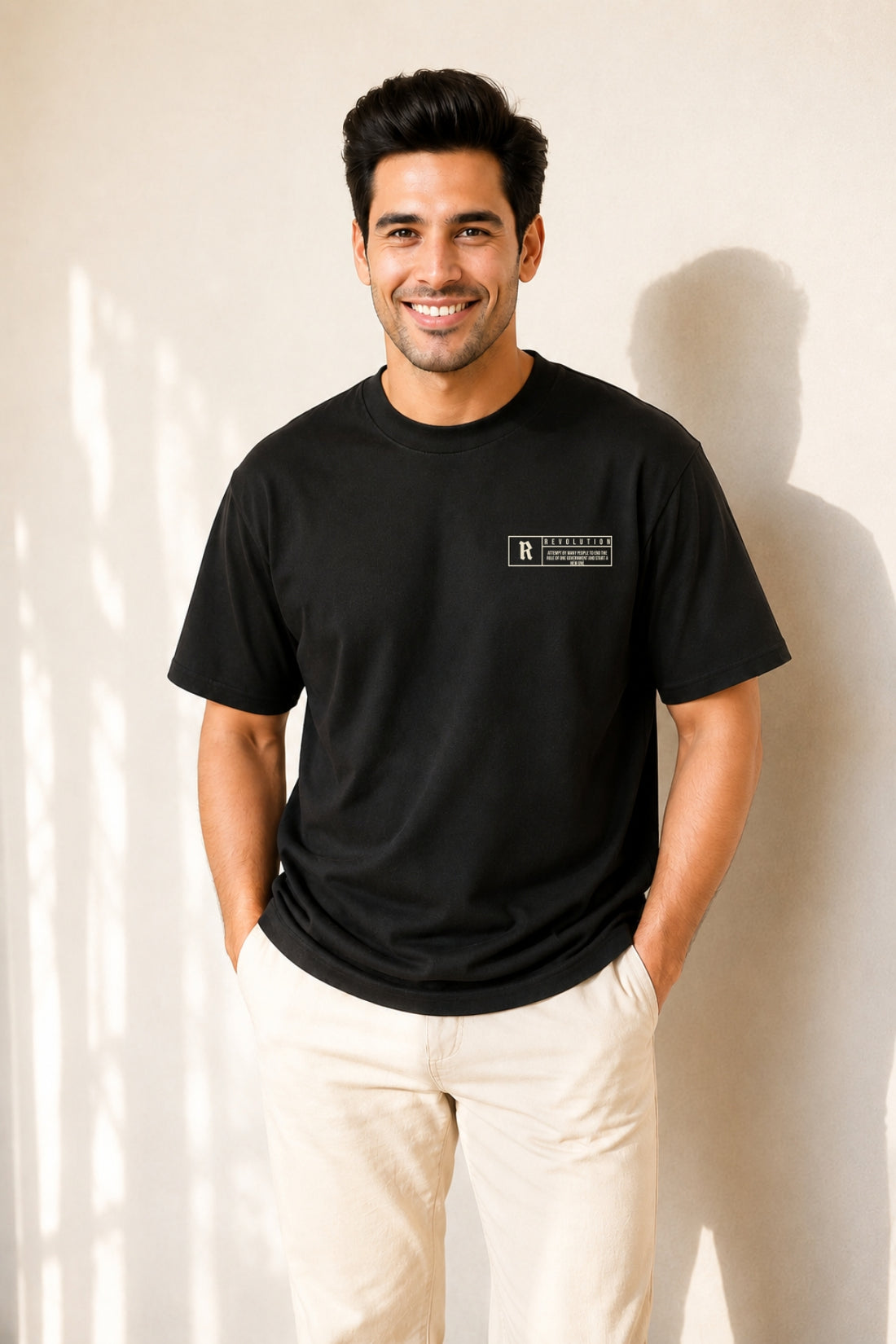 All That Glitters Is Not Gold Printed Oversized T-Shirt for Men