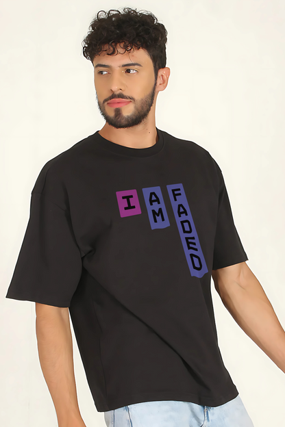 FADED Men Oversized Printed T-shirt