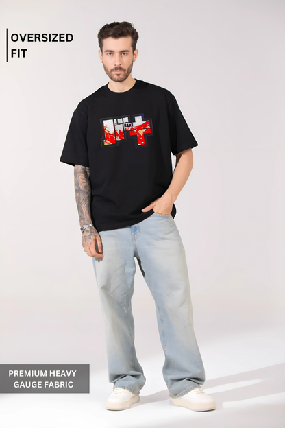 BAKI HANAMA Men Oversized Printed T-shirt