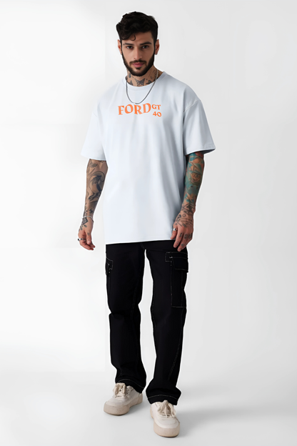 GT-40 Men Oversized Printed T-shirt