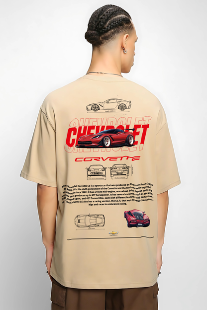 CHEVROLET Men Oversized Printed T-shirt