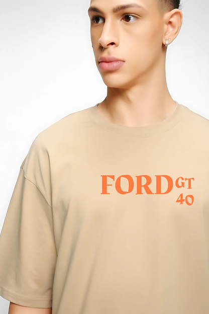 GT-40 Men Oversized Printed T-shirt