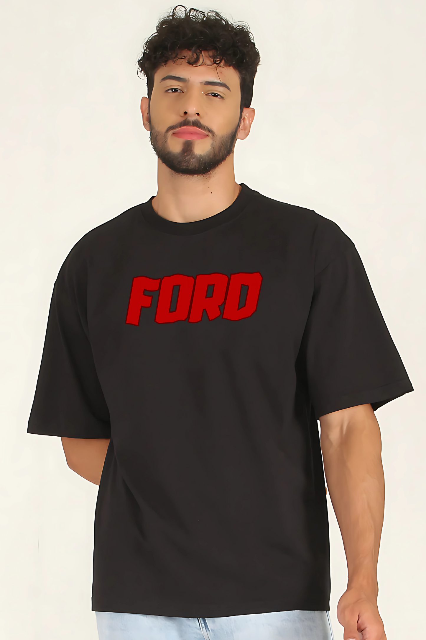 SHELBY MUSTANG Men Oversized Printed T-shirt