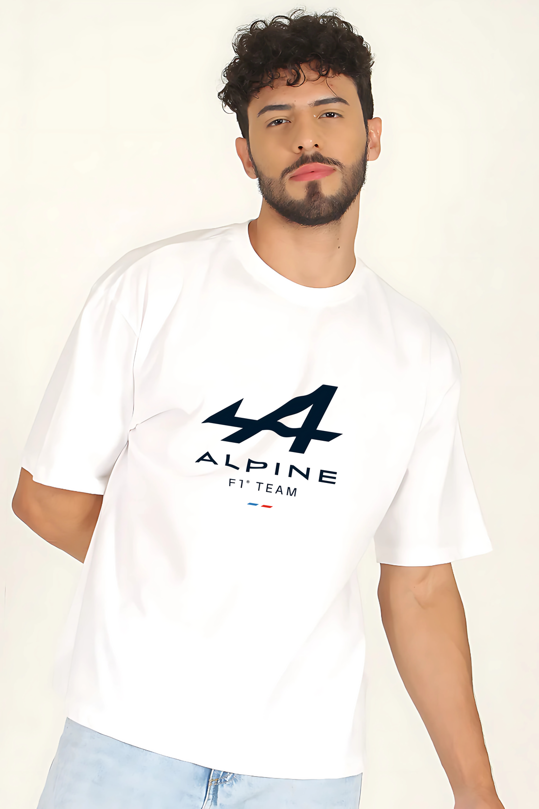 ALPINE F1 Men Oversized Printed T-shirt