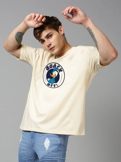 Donald Quack Off Graphic Printed Men's Oversized T-shirt