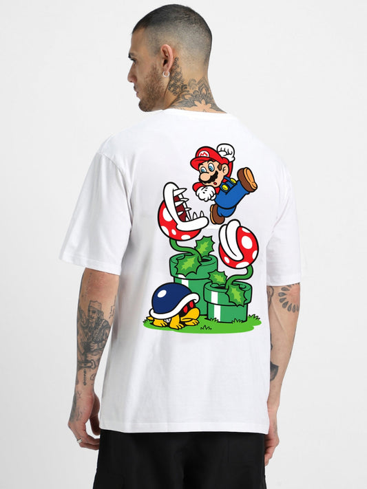 Super Mario - Legendary Mario Men Oversized Printed T-shirt