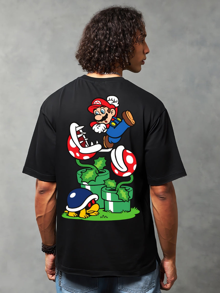 Super Mario - Legendary Mario Men Oversized Printed T-shirt