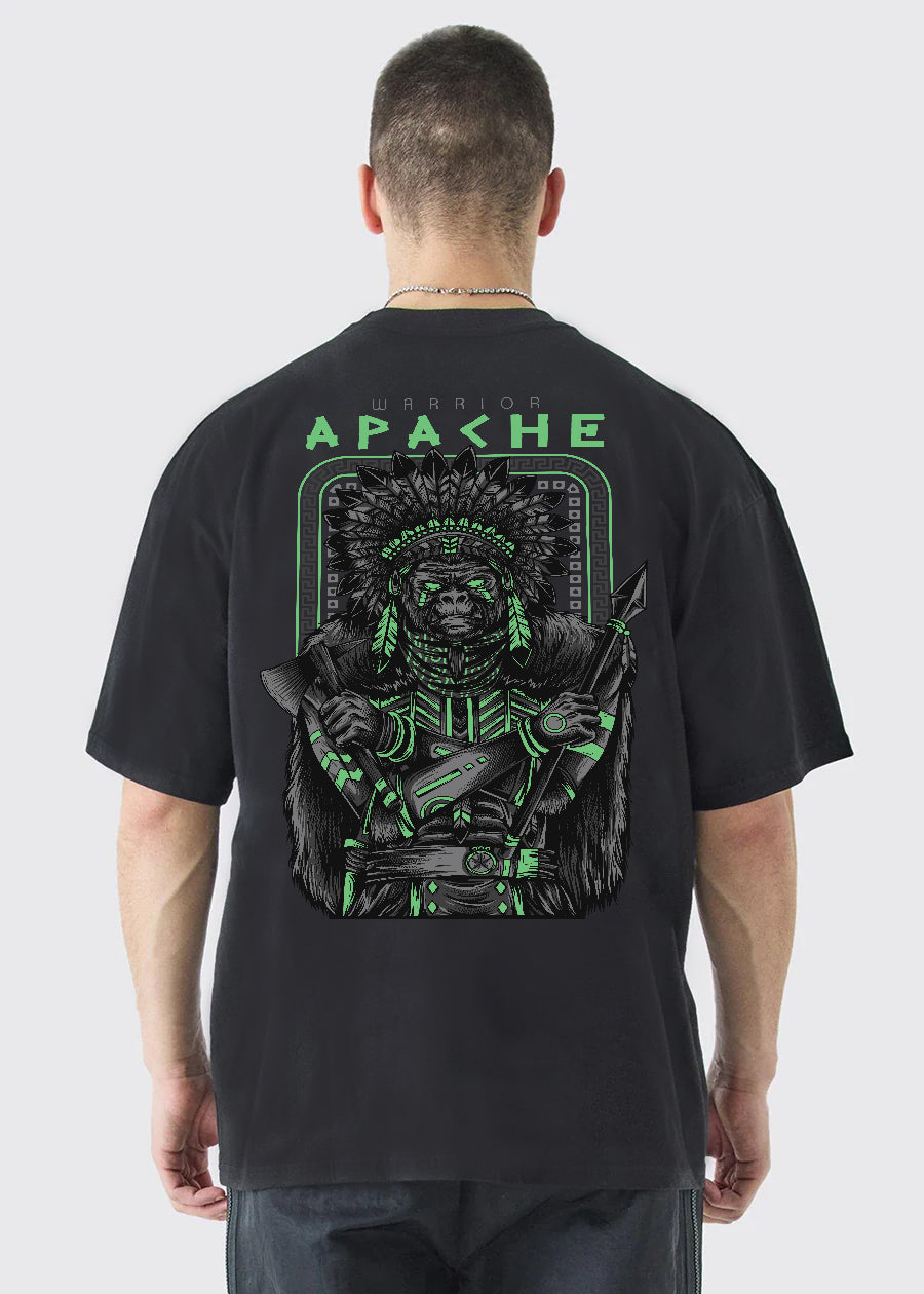 Warrior Apache Men Oversized Printed T-shirt