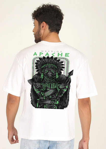 Warrior Apache Men Oversized Printed T-shirt