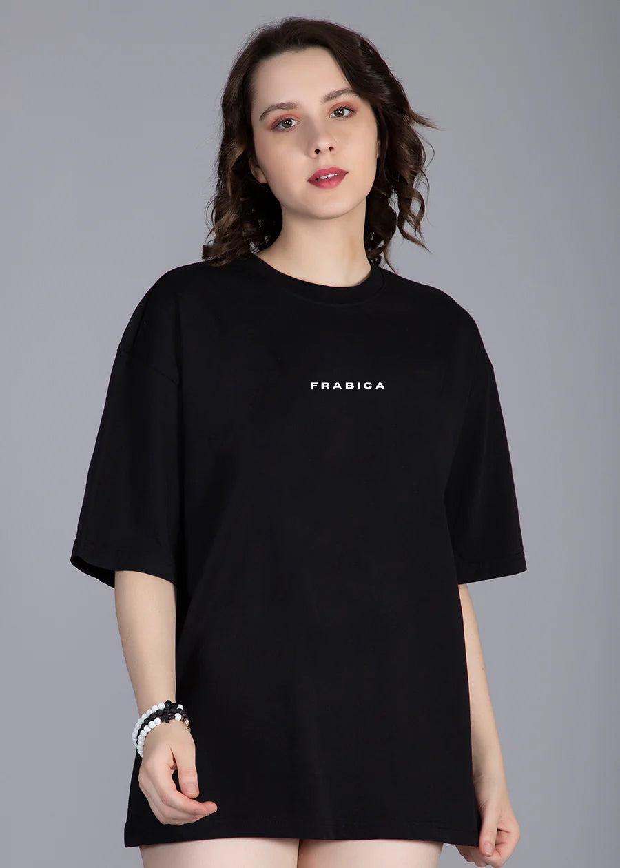 Lady Biker Women Oversized Printed T-Shirt