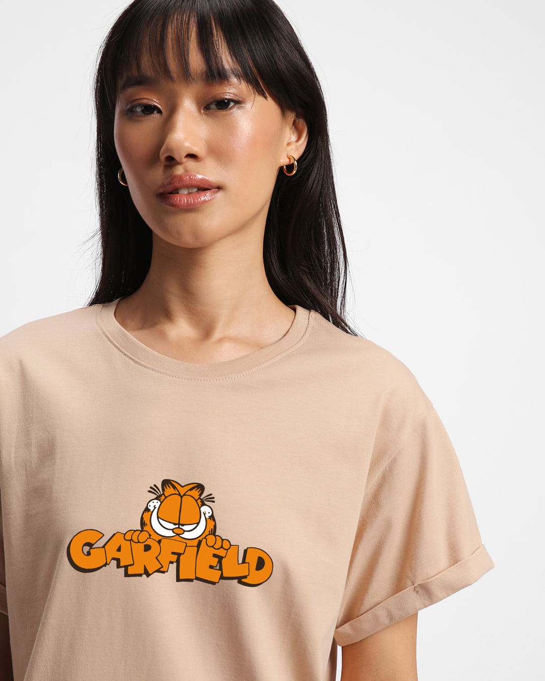 printed garfield tshirt