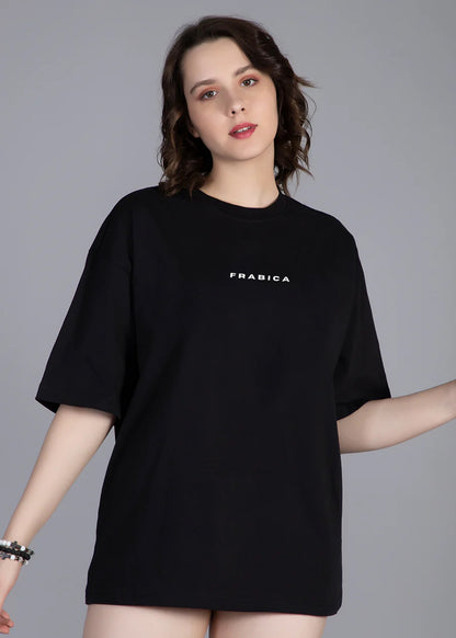 Lady Biker Women Oversized Printed T-Shirt