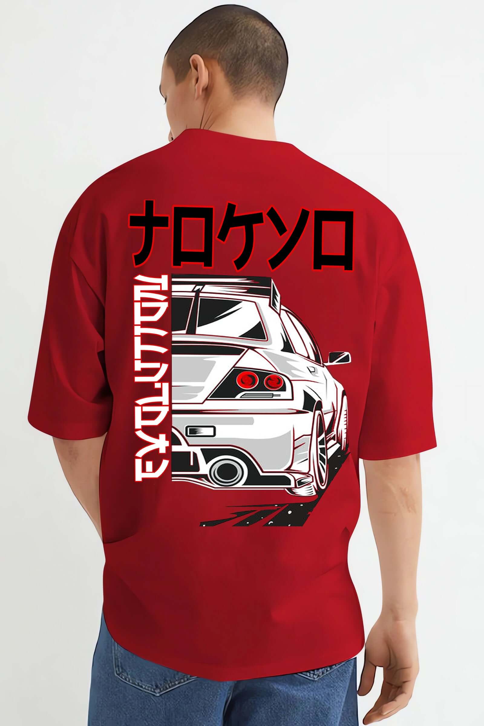 drift printed car tshirt