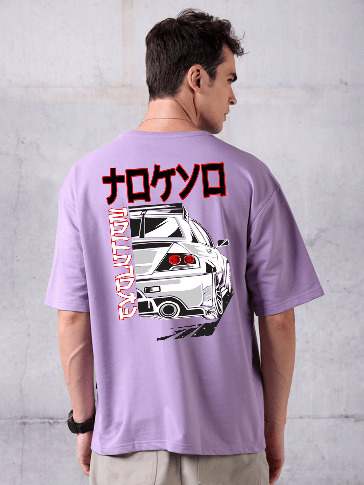 oversized printed evo tshirt