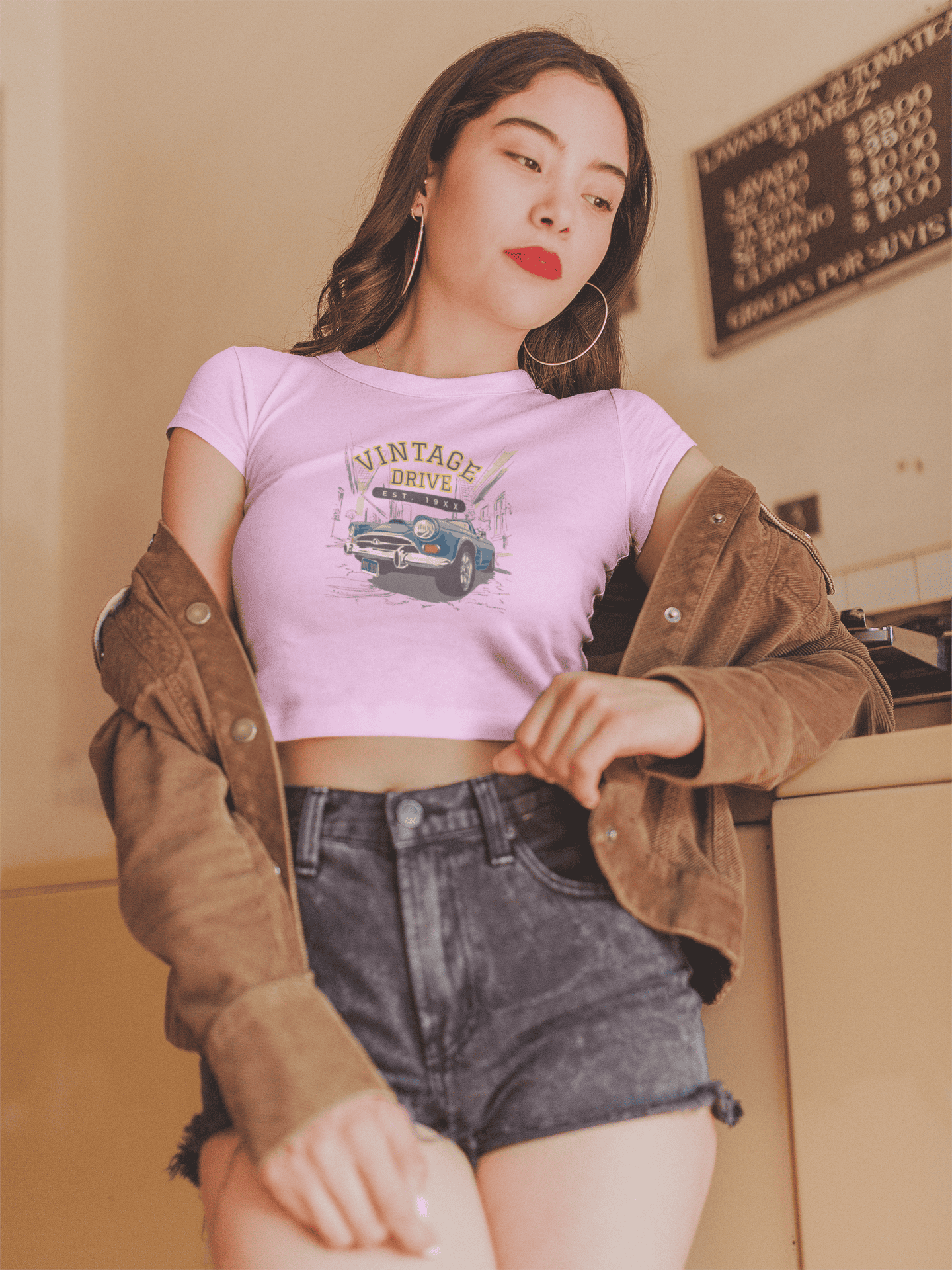 Vintage drive Women Crop Top - Frabica