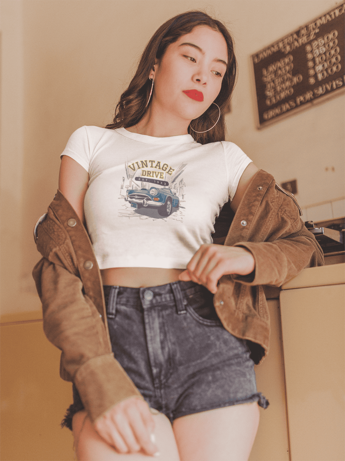 Vintage drive Women Crop Top - Frabica