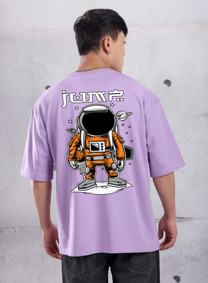 cute astronaut jump tshirt for college