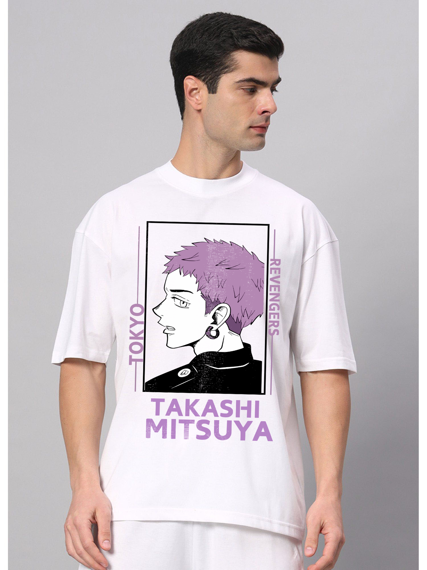 Takashi Men Oversized Printed T-shirt (Tokyo Revenge)