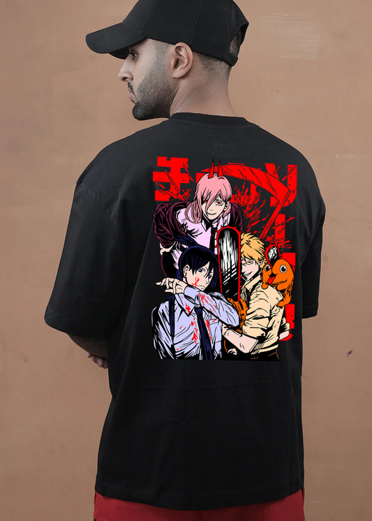 chainsaw man anime t shirt