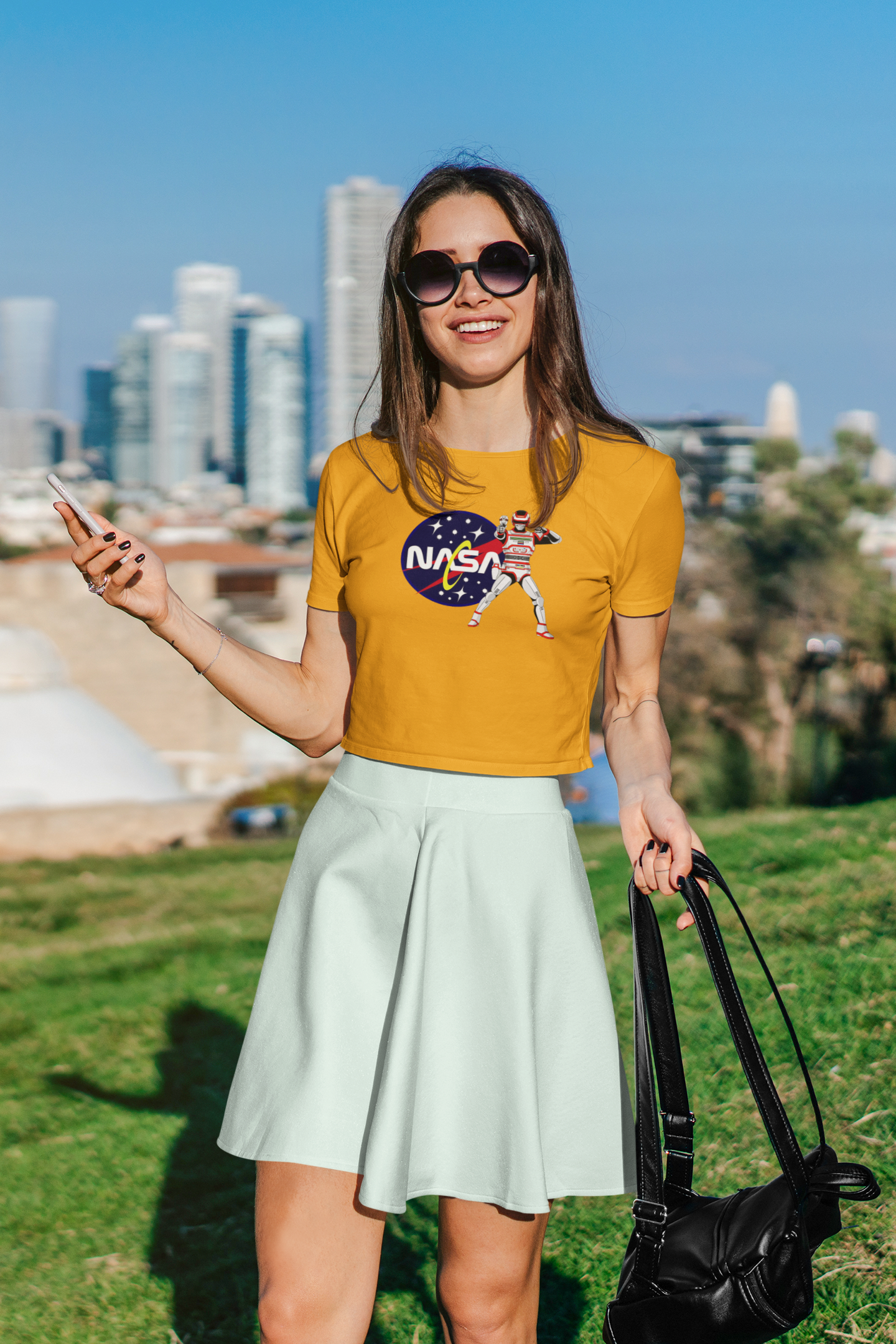 Nasa Women Printed Crop Top - Frabica