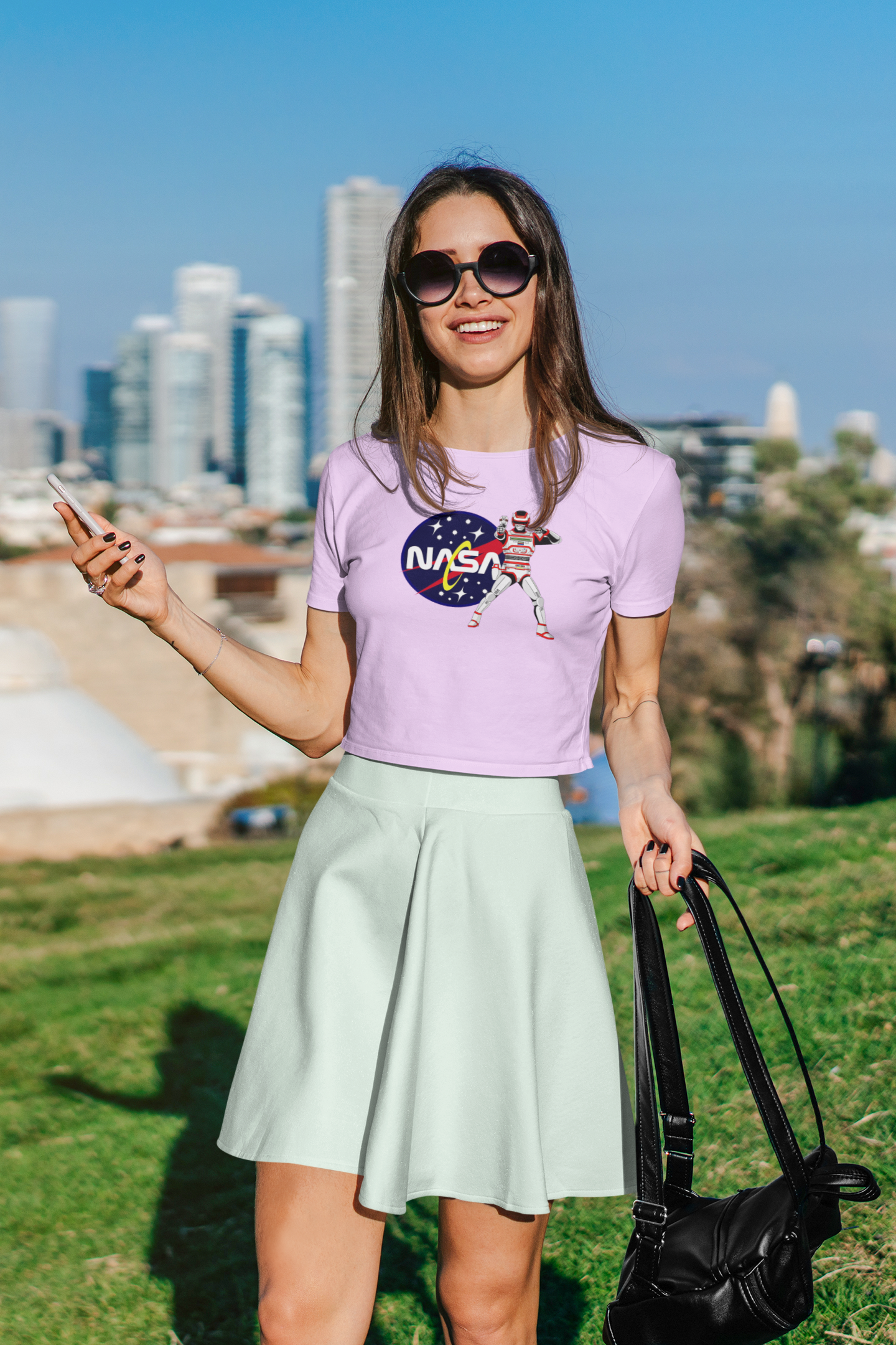 Nasa Women Printed Crop Top - Frabica