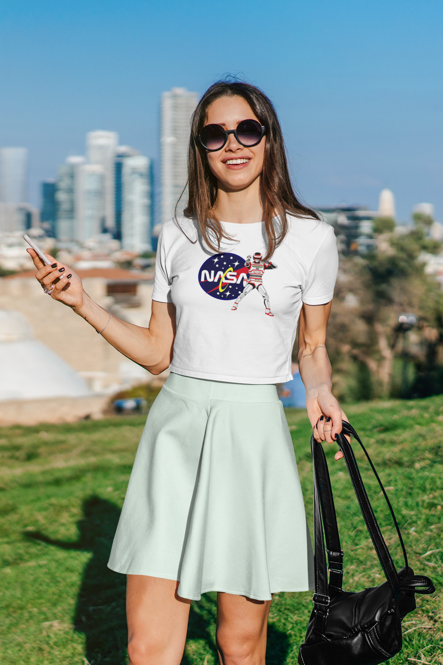 Nasa Women Printed Crop Top - Frabica