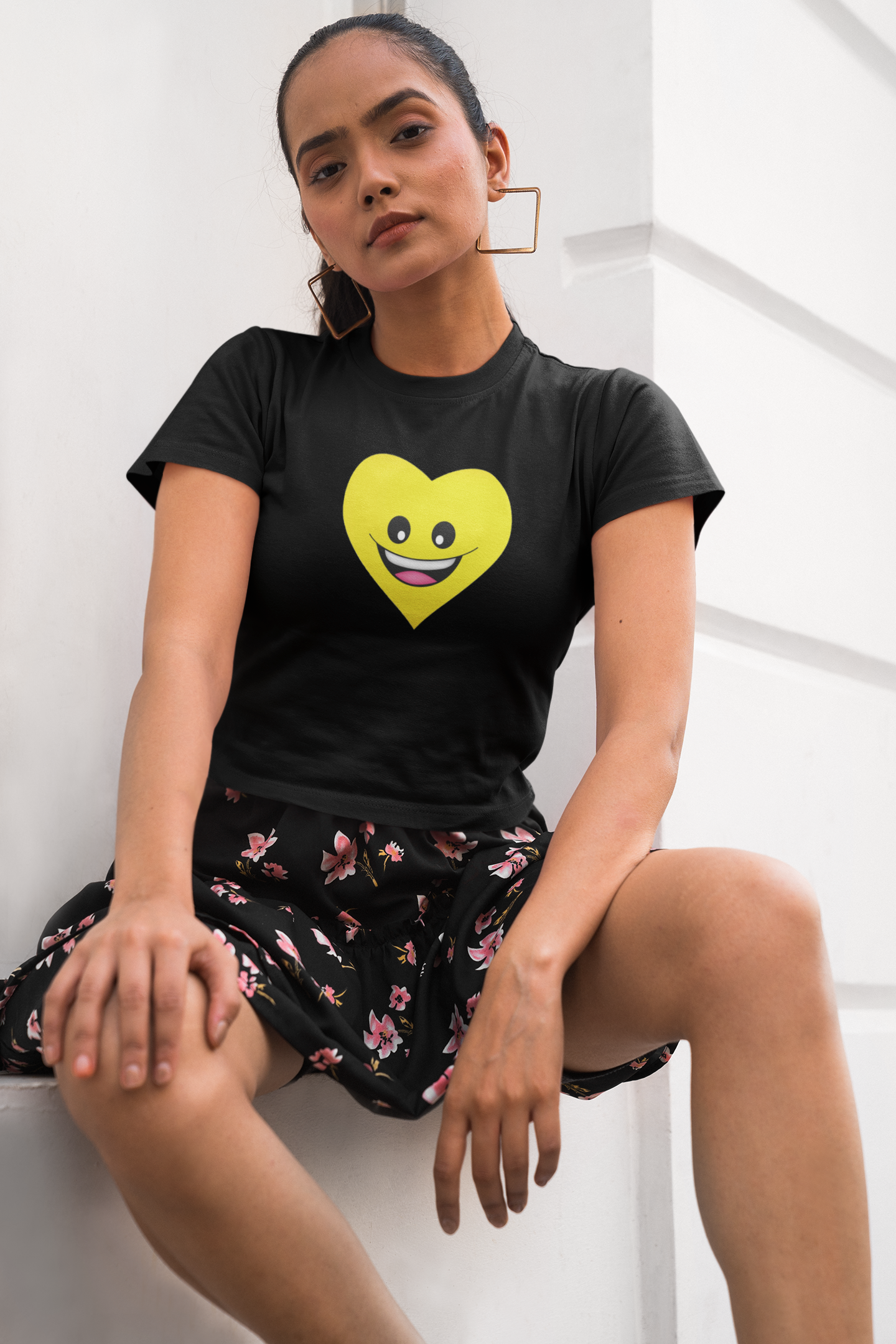 Smily Women Printed Crop Top - Frabica