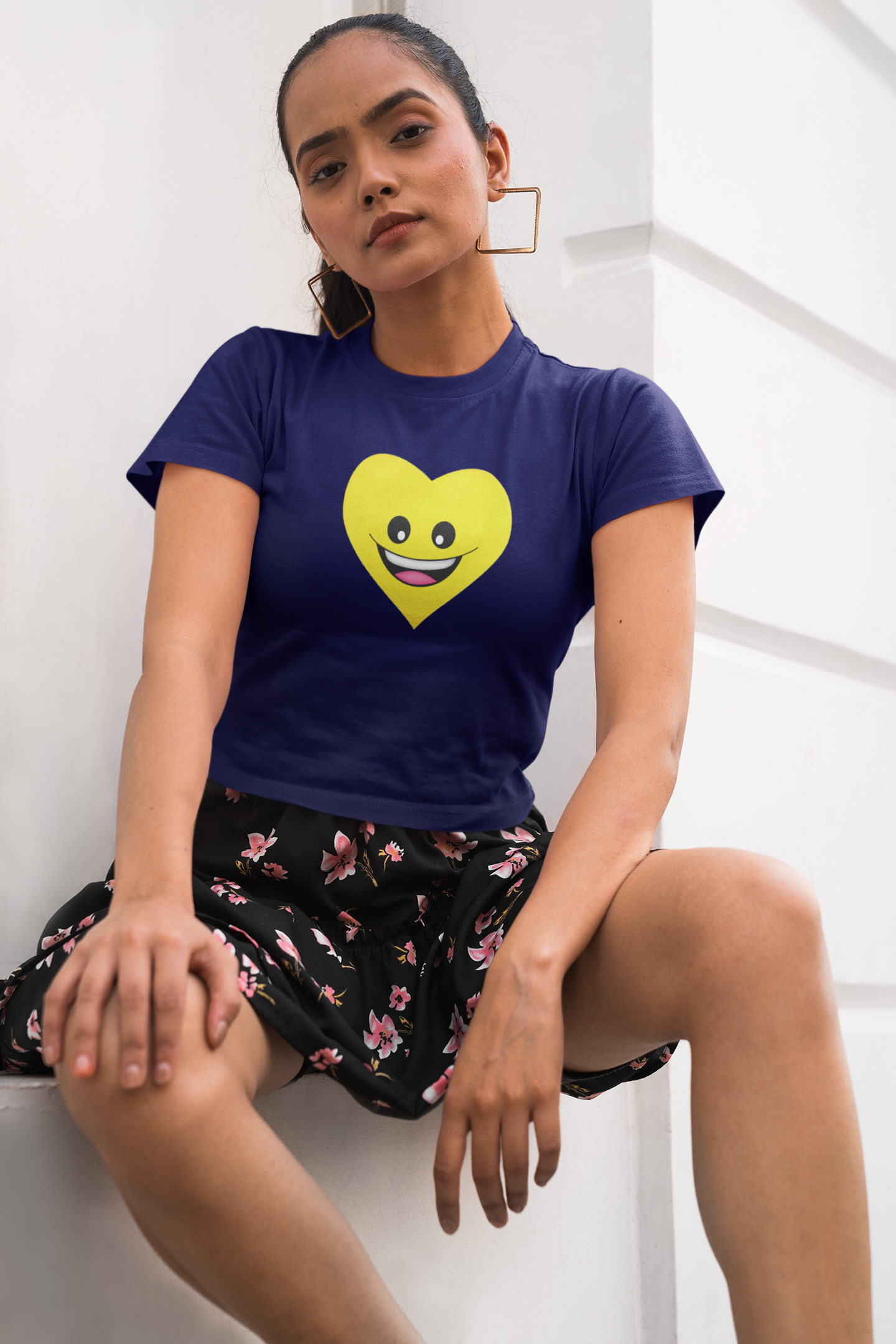 Smily Women Printed Crop Top - Frabica